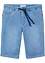 Bermuda confortable en jean et molleton, Regular, bonprix