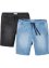 Jeans-Bermuda mit elastischem Bund, Regular Fit (2er Pack), John Baner JEANSWEAR