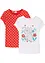 Lot de 2 t-shirts fille en coton, bonprix