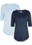 Lot de 2 t-shirts en viscose doux, bonprix