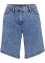 Short en jean avec base en biais et taille confortable, bpc bonprix collection