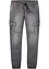 Regular Fit Sweat-Jeans mit Cargotaschen, Straight, bonprix