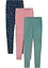 Leggings aus elastischem Bio-Baumwoll-Mix (3er-Pack), bonprix
