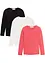 Langarmshirt aus reiner Baumwolle (3er Pack), bonprix