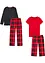 Pyjama und Capri Pyjama (4-tlg. Set), bonprix