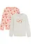 Mädchen Sweatshirt mit Bio-Baumwolle (2er Pack), bonprix