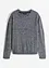 Strick-Pullover mit Rundhals-Ausschnitt in Melange, bonprix