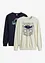 Lot de 2 sweat-shirts coupe confort, bonprix