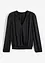 Satin-Bluse in Wickeloptik, bonprix