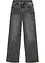 Wide-Leg-Jeans, High Waist mit Nietenbesatz, bonprix