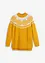 Pull norvégien avec fentes latérales, bonprix