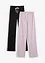 Lot de 2 pantalons en jersey extensible, bonprix