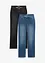 Lot de 2 jeans droits taille mi-haute, bonprix