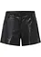 Kurze Lederimitat-Shorts, bonprix