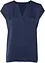 Blouse manches courtes en satin avec épaules descendues, bonprix