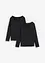 Figurbetontes Langarmshirt (2er Pack), bonprix