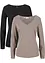 Figurbetontes Langarmshirt (2er Pack), bonprix
