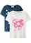 T-Shirt aus reiner Bio-Baumwolle(2er Pack), bonprix