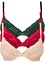 Lot de 3 soutiens-gorge push-up avec dentelle, bonprix