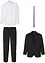 Anzug mit Hemd und Krawatte (4-tlg.Set), Regular Fit, bonprix