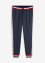Pantalon de jogging à finitions bord-côte et galon à inscription contrastant, bpc bonprix collection