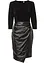 Robe bi-matière avec haut en jersey, bonprix