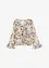 bedruckte Bluse mit Volants, bonprix