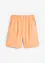 Weite Shorts mit Bundfalten mit Leinen mit High-Waist-Bequembund, bonprix