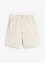 Weite Shorts mit Bundfalten mit Leinen mit High-Waist-Bequembund, bonprix