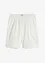 Weite Baumwollshorts mit High-Waist-Bequembund und Lochstickerei, bonprix