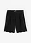 Weite Baumwollshorts mit High-Waist-Bequembund und Lochstickerei, bonprix