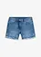 Jeans-Shorts Mid Waist, Lochstickerei, bonprix