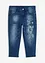 Capri Jeans Mid Waist, Schmetterlingsdruck, bonprix