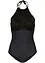 Maillot 1 pièce sculptant avec dentelle, maintien modéré, bonprix