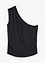 One-Shoulder-Top aus fließender Viskose, bonprix