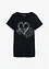 Shirt mit Herzdruck aus Bio-Baumwolle, bonprix