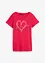 Shirt mit Herzdruck aus Bio-Baumwolle, bonprix