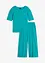Loungewear Hausanzug aus Rippe mit Culotte, bonprix