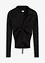 Ripp-Pullover mit Raffung, bonprix