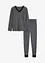 Thermo Pyjama mit Leggings und Spitze, bonprix