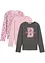 Langarmshirt aus reiner Bio-Baumwolle (3er Pack), bonprix