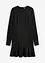 Mini-robe en tissu solide effet néoprène, avec manches légères en mesh, bonprix