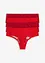 String Panty mit recycelter Spitze mit Bio-Baumwolle (4er Pack), bonprix