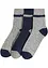 Weiche Halbsocken mit Rippstruktur (3er Pack), bonprix