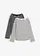 Langarmshirt aus reiner Bio-Baumwolle, (2er Pack), bonprix