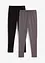 Lot de 2 leggings thermiques avec doublure en polaire douce, bonprix