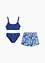 Bikini et short de bain (ens. 3 pces), bonprix