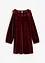 Samtkleid mit Volants, bonprix