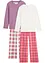 Pyjama mit Bio-Baumwolle (Doppelpack 2-tlg. Set), bonprix