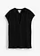 T-shirt à col tunisien en viscose mélangée, bonprix